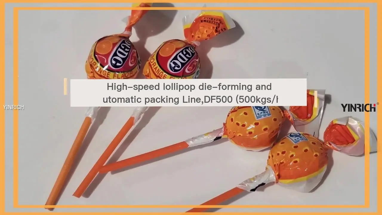 DF500 Héichgeschwindegkeets-Lollipop-Produktiounslinn - Schlësselfäerdeg Léisung 1