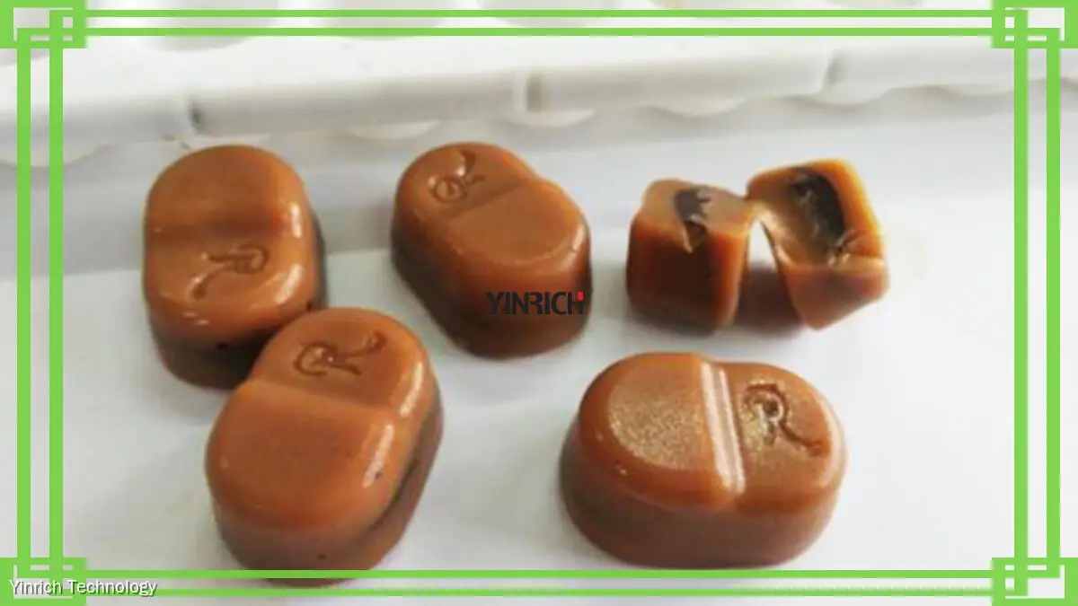 Mesin Toffee YINRICH: Nyetorkeun Toffee Warna-warni nganggo Servo. 1