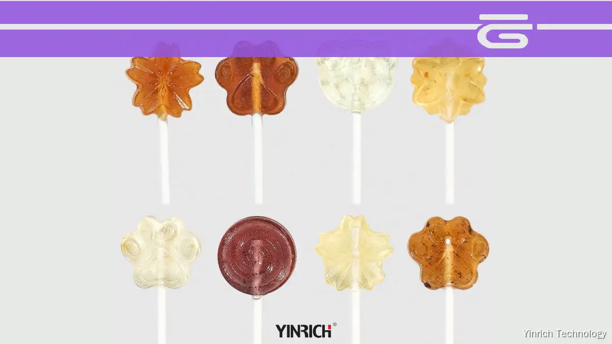 TE600 型扁平棒棒糖成型包裝機，適用於高速生產。 1