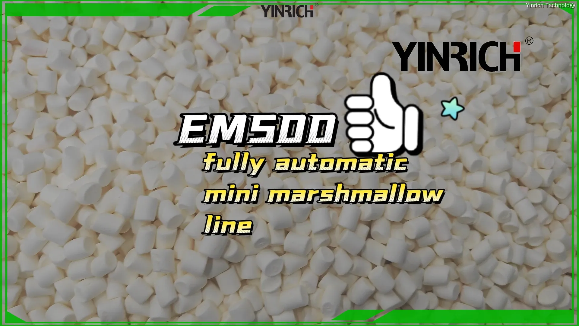 Kab Ntau Lawm Mini Marshmallow Muaj Peev Xwm Loj - EM500 (500kgs/h) 1