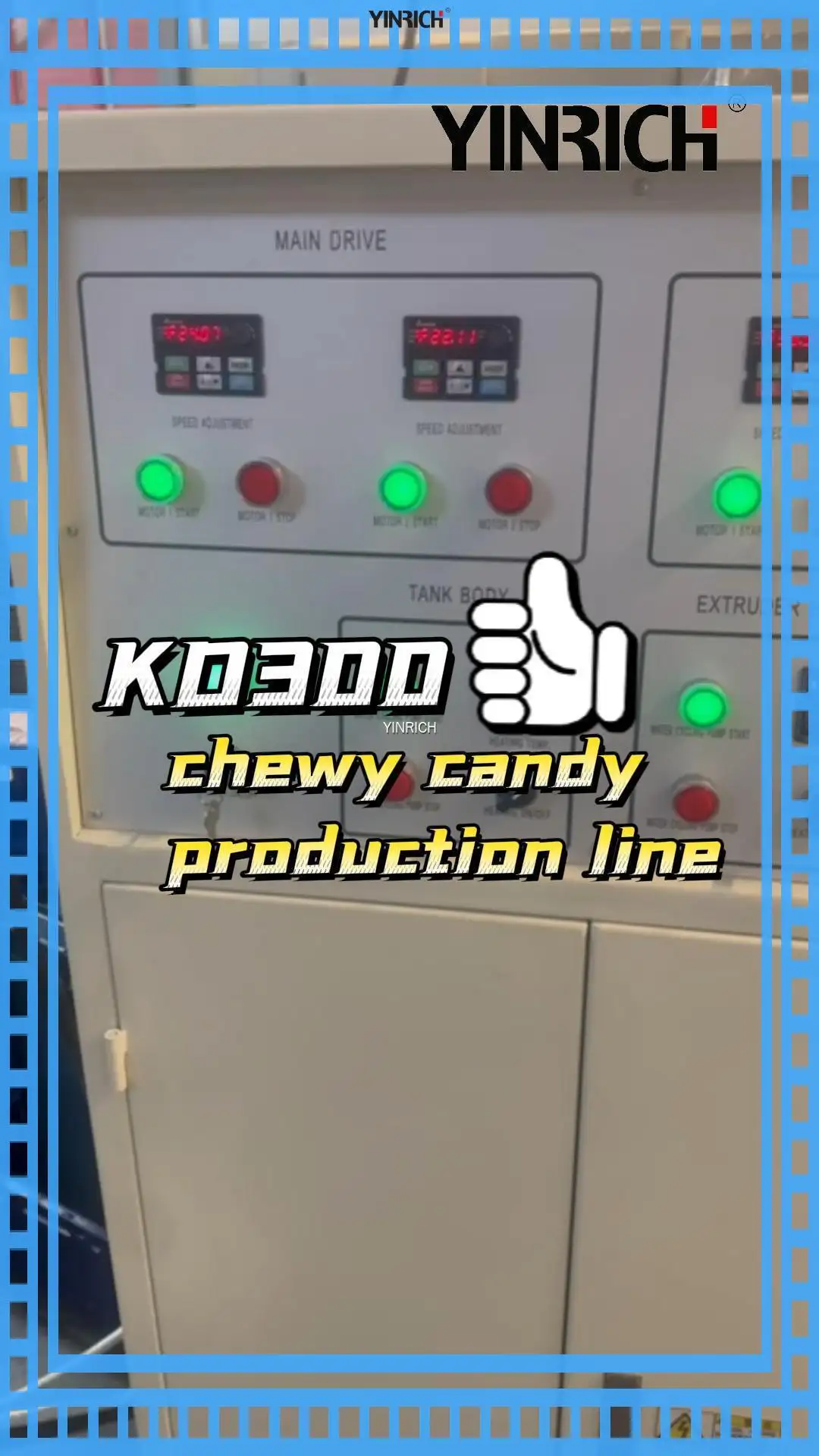 Yinrich Chewy կոնֆետների արտադրության գիծ - GQ300 փաթեթավորման մեքենա 1
