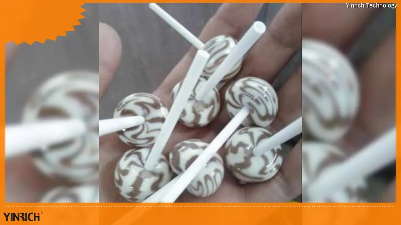 Jalur Depositing Lollipop Kaluaran Maks kalayan Sistem Sisipan Tongkat Otomatis 1