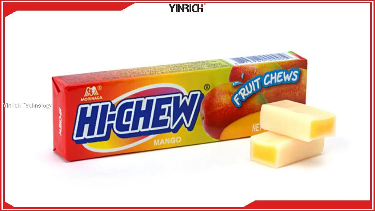 Tuggig godisinpackningsmaskin - Godisskärning 1