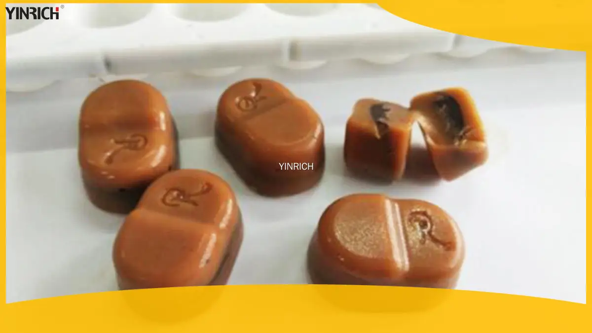 YINRICH GDT टफी निक्षेपकर्ता: ३०० किलोग्राम/घण्टा क्षमता, PLC नियन्त्रण, स्टेनलेस स्टील, दुई-रङ निक्षेपण 1