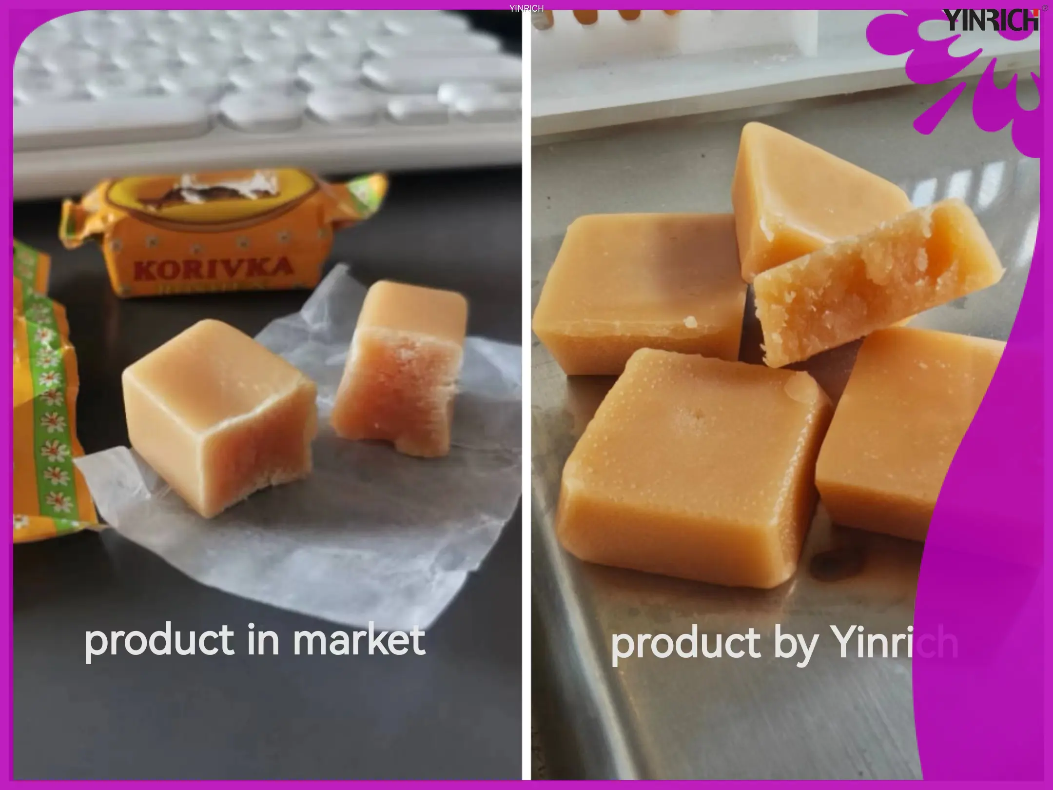 Plně automatická linka na ukládání tvrdých cukrovinek Yinrich GDT300 – kapacita 300 kg/h 1