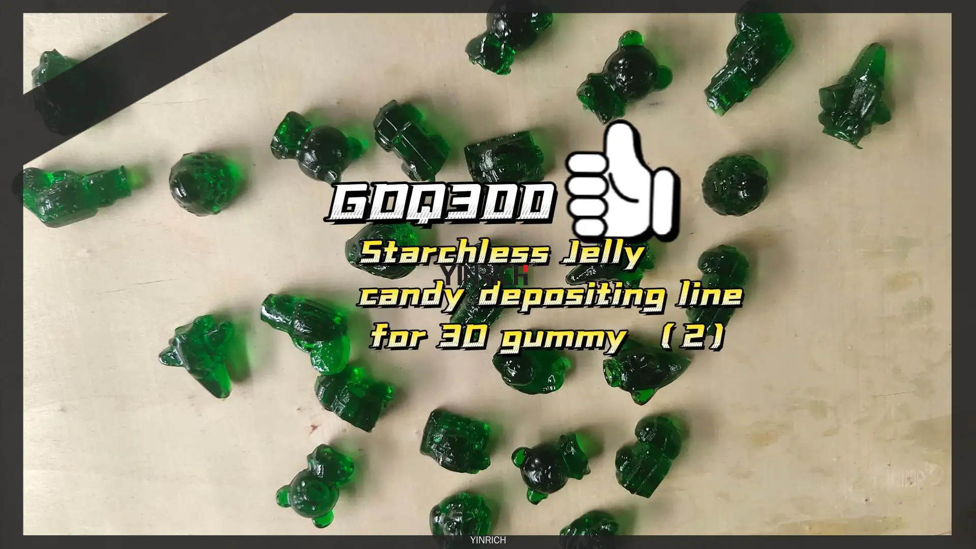 Yinrich 3D Jelly Candy Production Line: Kev daws teeb meem zoo thiab hloov kho tau 1