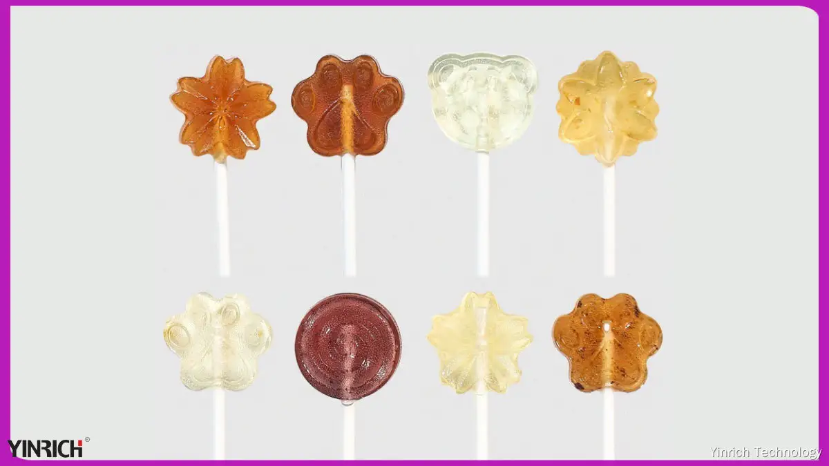 Mesin Pembentuk &amp; Pembungkus Lollipop Datar TE600 – Produksi Kacepetan Tinggi 1