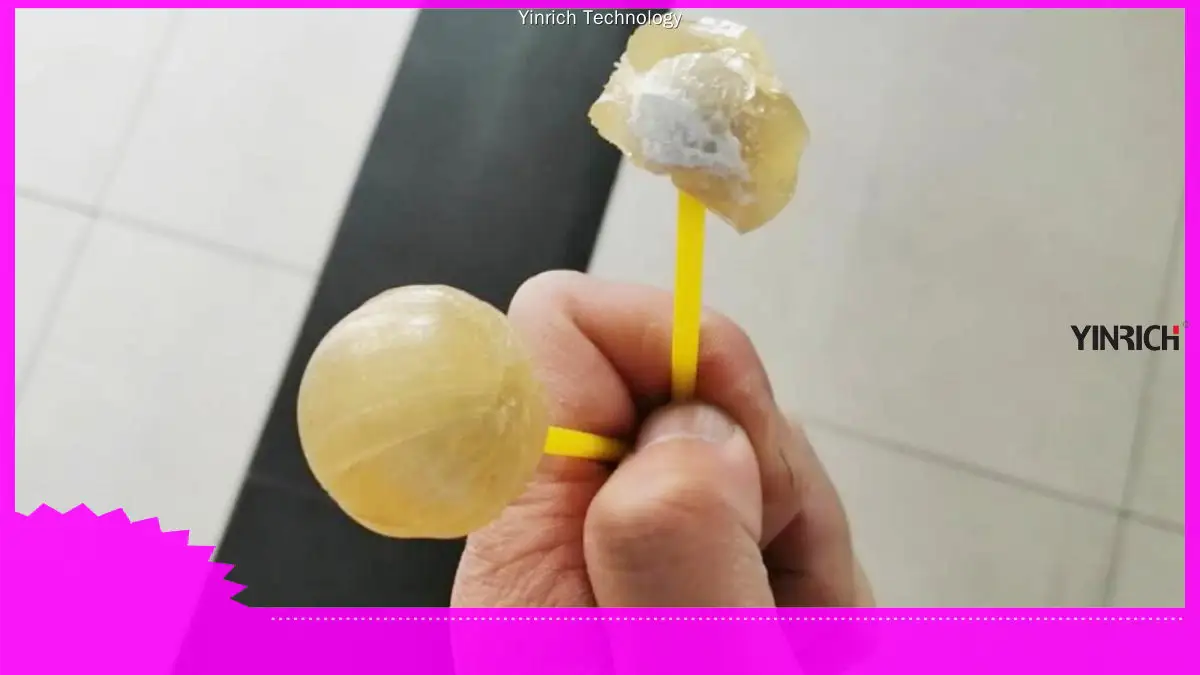 બબલ ગમ સેન્ટર-ફિલ્ડ લોલીપોપ બનાવવાનું મશીન 1