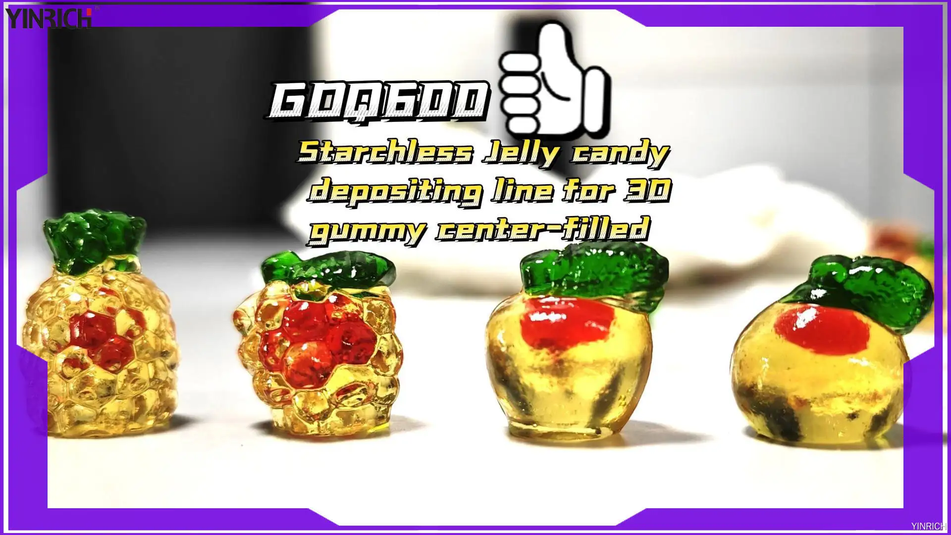 Jalur Pembuatan Permen Jeli GDQ600 - Produksi anu Efisien sareng Pinuh ku Pusat 1