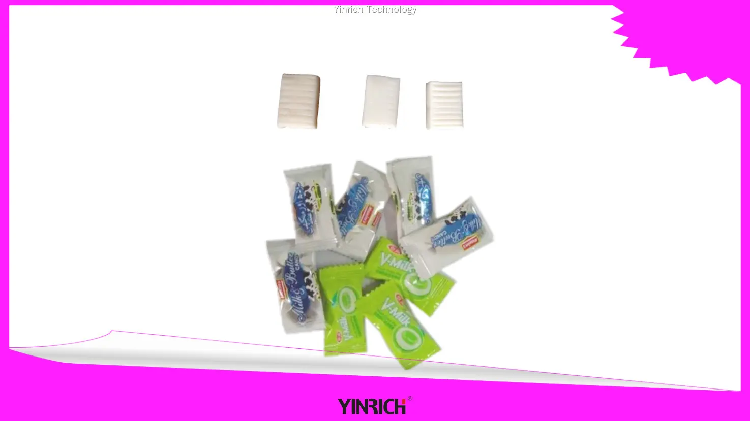 Lami nga Linya sa Kendi nga may Gunting ug Pagputos sa Unlan - Makina sa Paghimo og Kendi nga Toffee 1