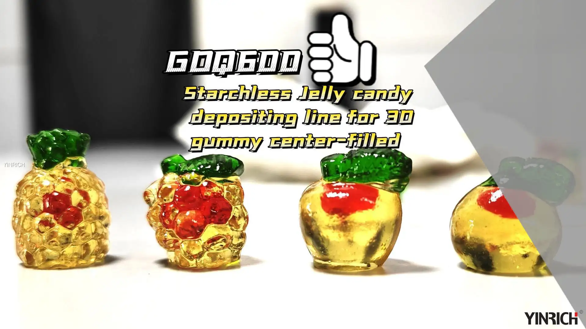 Línia avançada de fabricació de caramels de gelatina - GDQ600 1