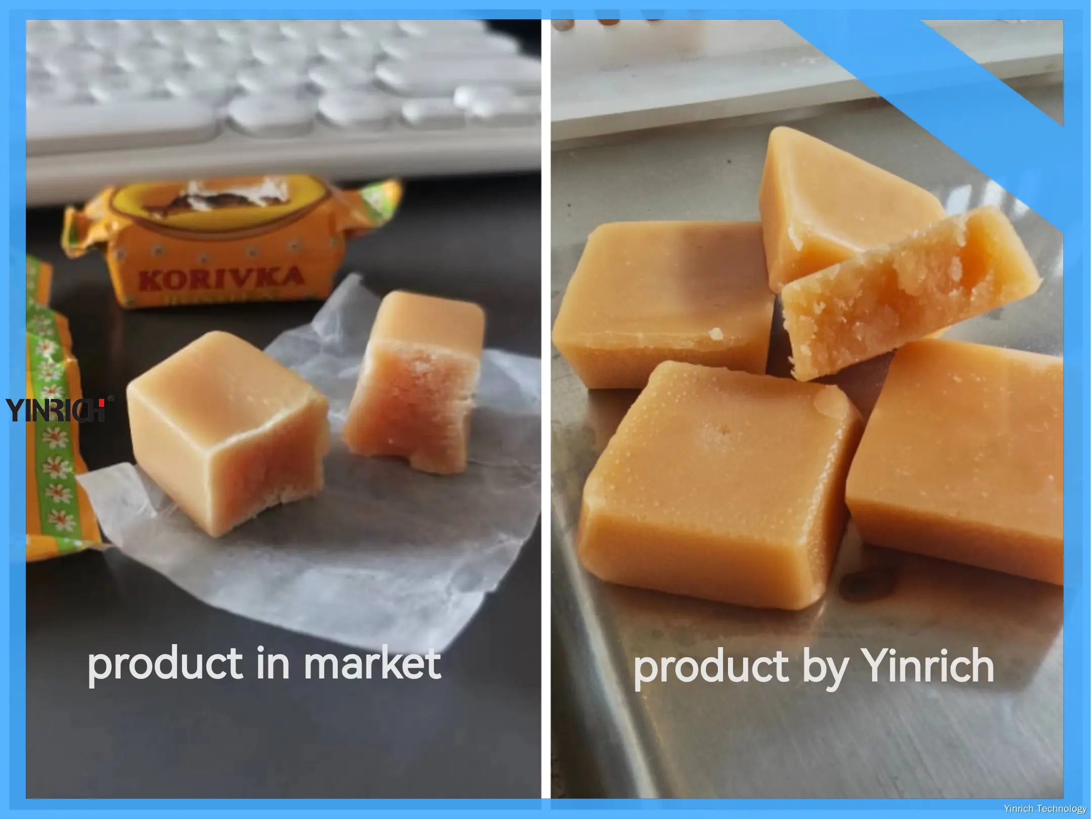 යින්රිච් GDT300 කැන්ඩි නිෂ්පාදන යන්ත්‍රය: සම්පූර්ණයෙන්ම ස්වයංක්‍රීය රේඛාව වැඩි දියුණු කරන රසකැවිලි නිෂ්පාදනය 1