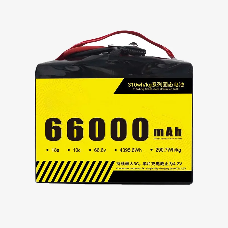UAV Lithium Polymer Battery Pack Semi-Solid State High Voltage 1