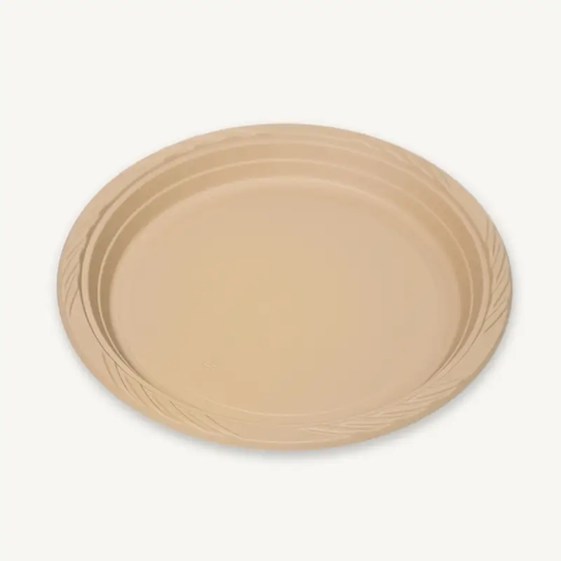 ZSS-DB7C Fully Compostable BioBamboo Disposable Bamboo Plate 1