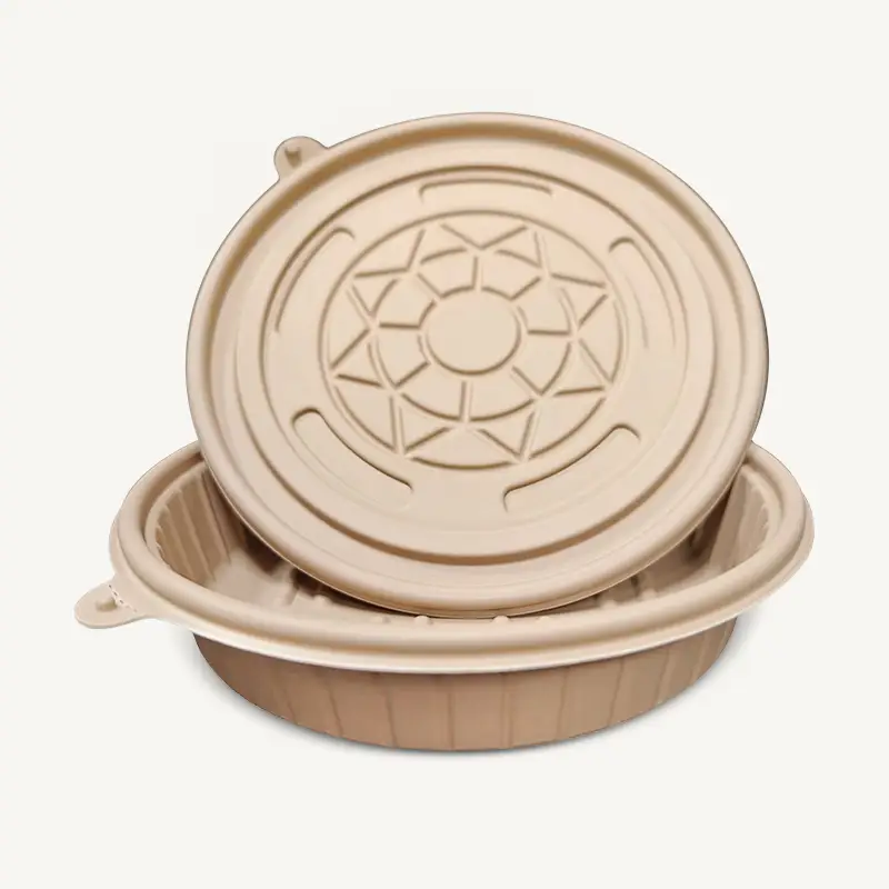 ZSS-YP1100 Round BioBamboo Disposable Bamboo Tray 1