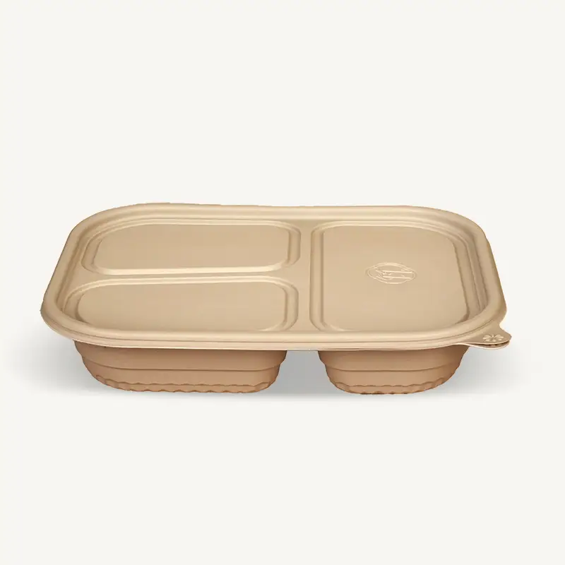 ZSS-3G1000 ODM BioBamboo Disposable Bamboo Lunch Box 1