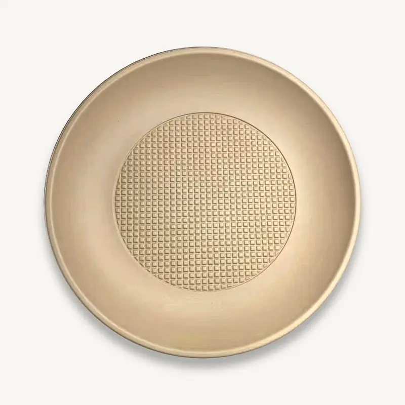 ZSS-D6 Round BioBamboo Disposable Bamboo Plate 1