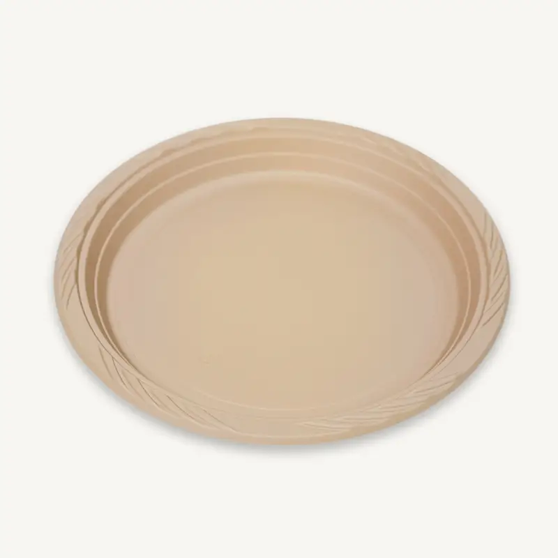 ZSS-DB10C Wholesale Custom BioBamboo Disposable Bamboo Plate 1