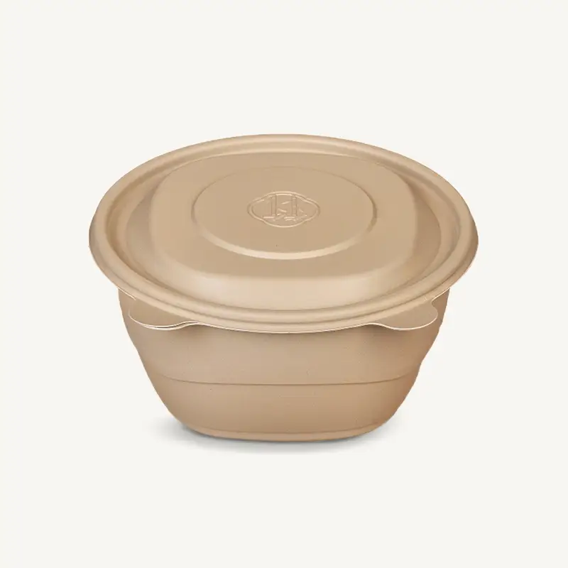 ZSS-Y1250 ECO Friendly BioBamboo Disposable Bamboo Lunch Bowl 1