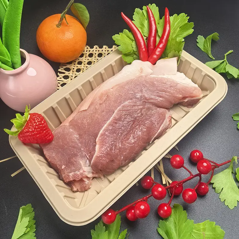 ZSS-PP Compostable Produce Packaging Containers for Fresh Produce Supermarket Convenience Services 1