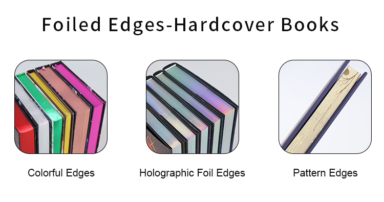 Sprayed Edge Hardcover Book Embossed Cover Book Novels Printing 15
