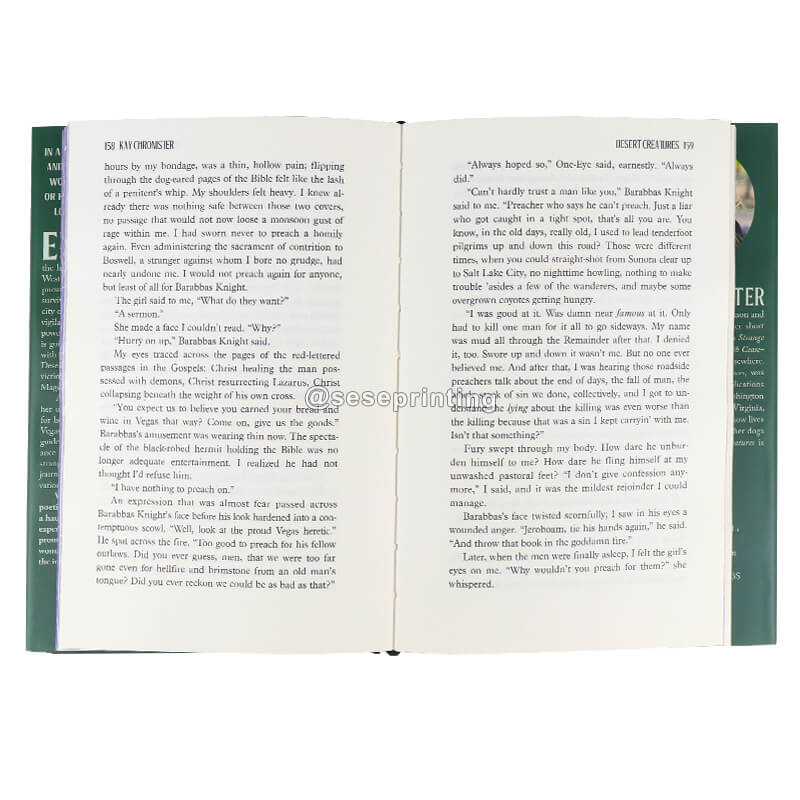 Custom Luxury Printing Book Hardcover Books with Stenciled Edges 7