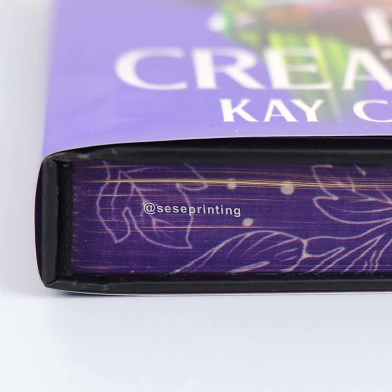 Custom Luxury Printing Book Hardcover Books with Stenciled Edges 11