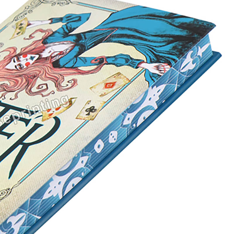 Hardback Book Custom Stenciled Edges Fiction Book with Dust Jacket 10