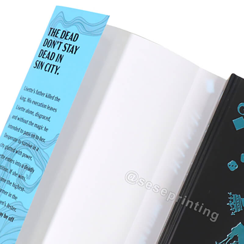 Hardback Book Custom Stenciled Edges Fiction Book with Dust Jacket 8
