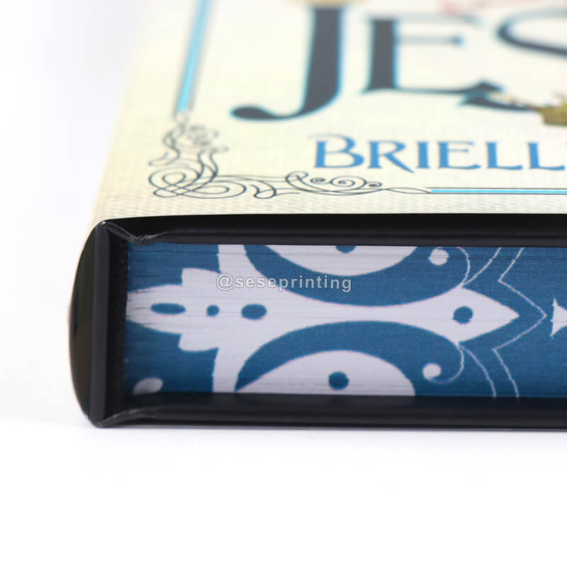 Hardback Book Custom Stenciled Edges Fiction Book with Dust Jacket 11