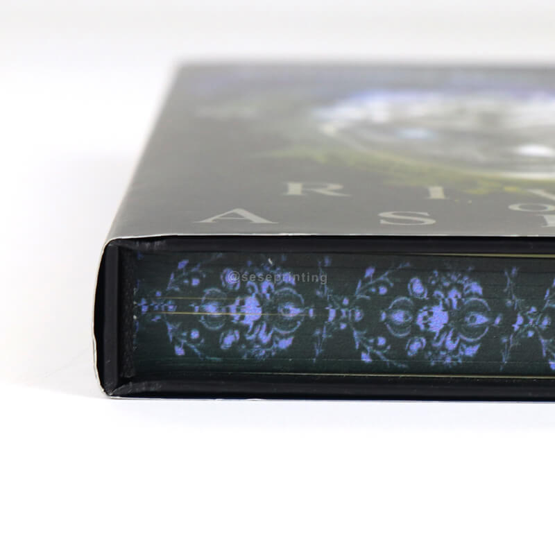 Custom Print Book Factory Hardcover Book Sprayed Edge Books with Dust Jacket 11