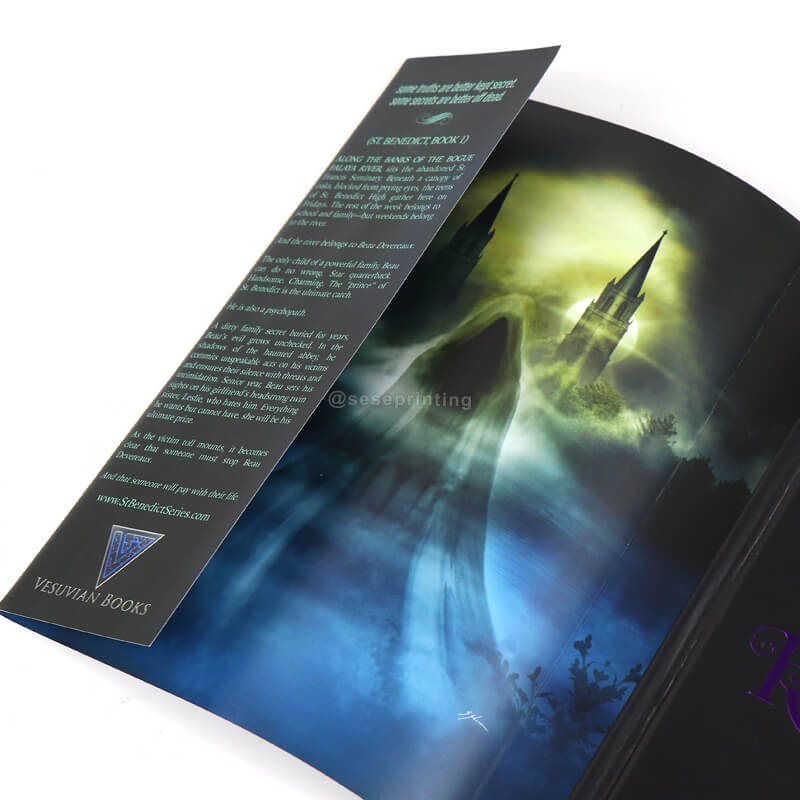 Custom Print Book Factory Hardcover Book Sprayed Edge Books with Dust Jacket 8