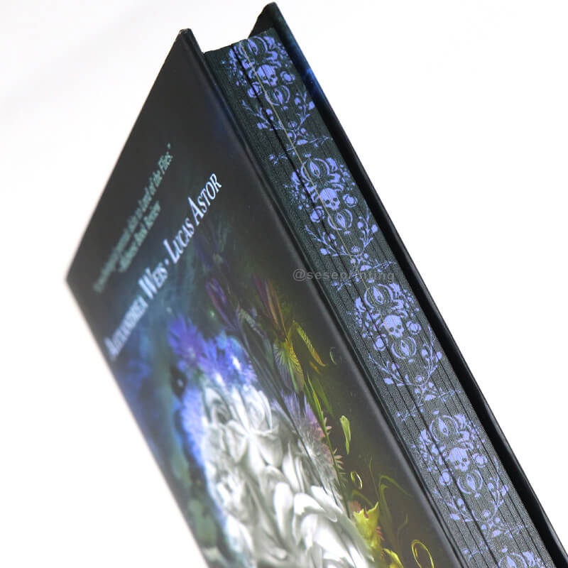 Custom Print Book Factory Hardcover Book Sprayed Edge Books with Dust Jacket 10