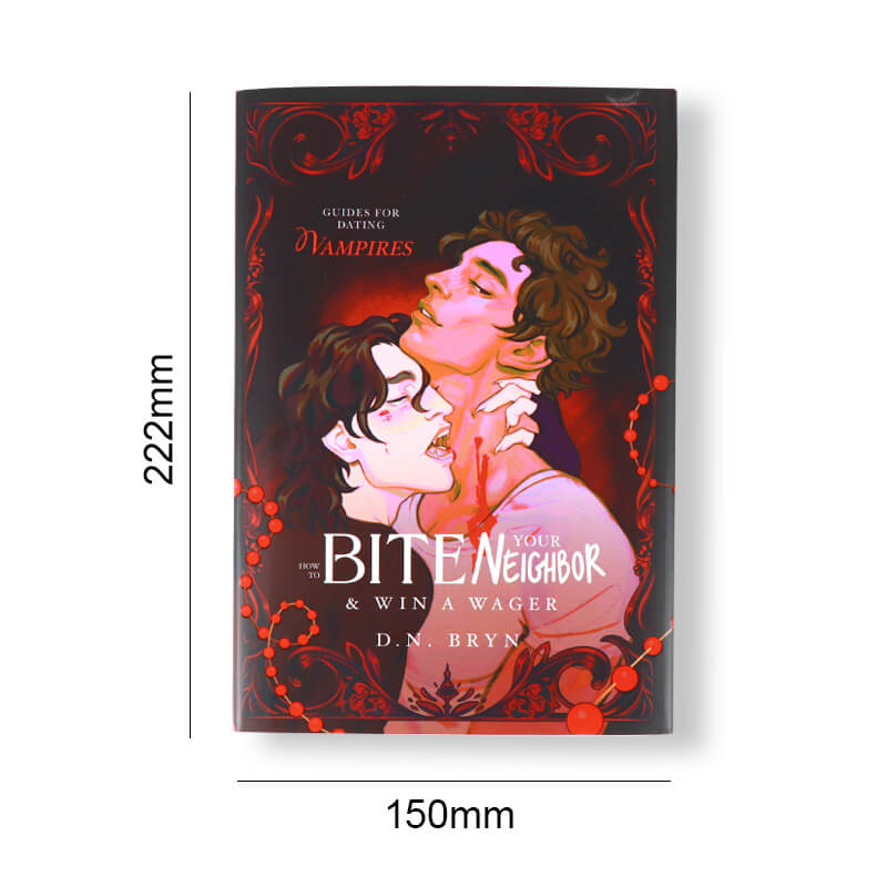 Sprayed Edge Hardcover Book Embossed Cover Book Novels Printing 6