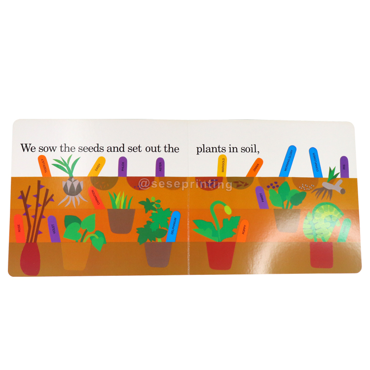 Custom Full Color Cardboard Book Children Board Book Printing 7