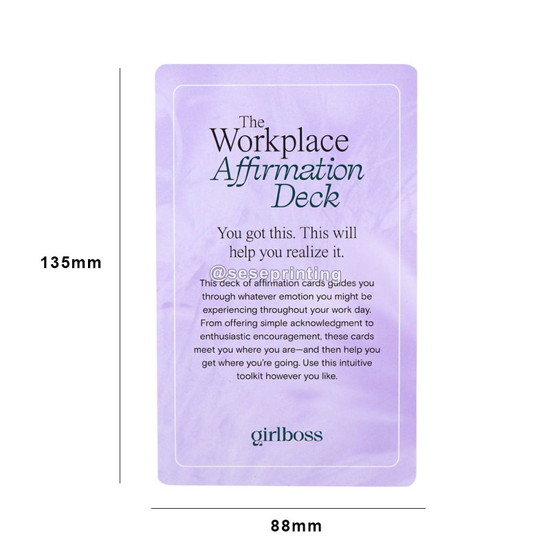 Mental Health Positive Card Printing Affirmation Cards with Wooden Stand 7