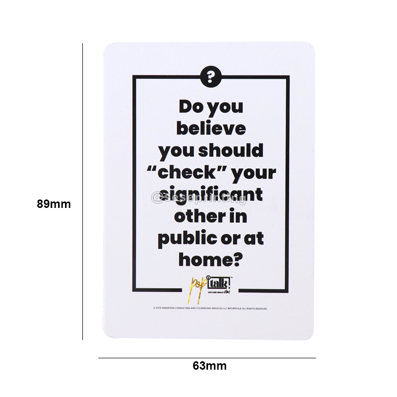 Customized Question Card Game Printing Conversation Card - SeSe Printing 7