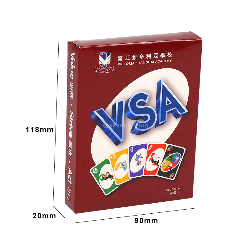 Custom Made Adult UNO Playing Card Party Game Sets Manufacturer 6