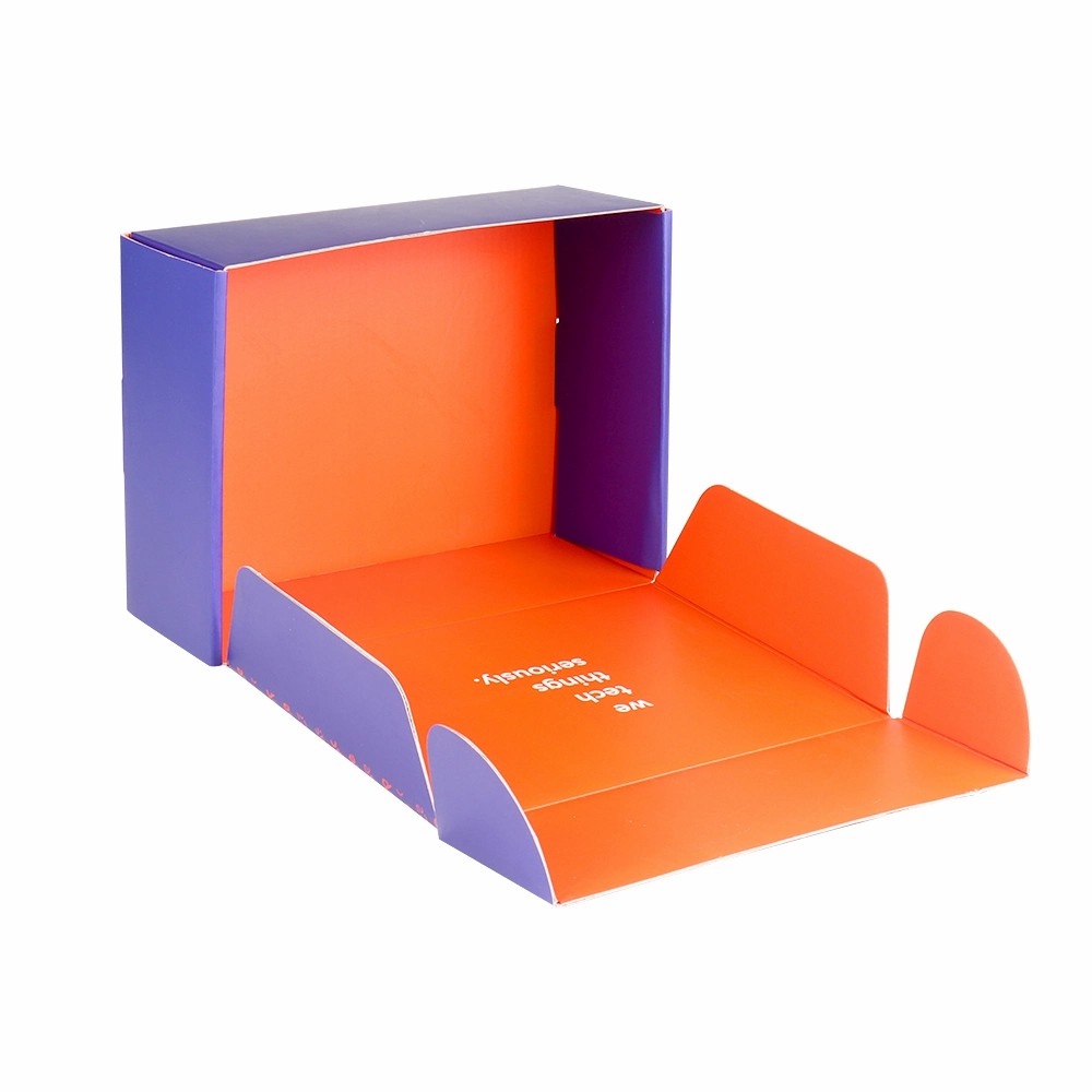 Custom Product Shipping Purple Color Packaging Mailer Box with Logo Printing 8