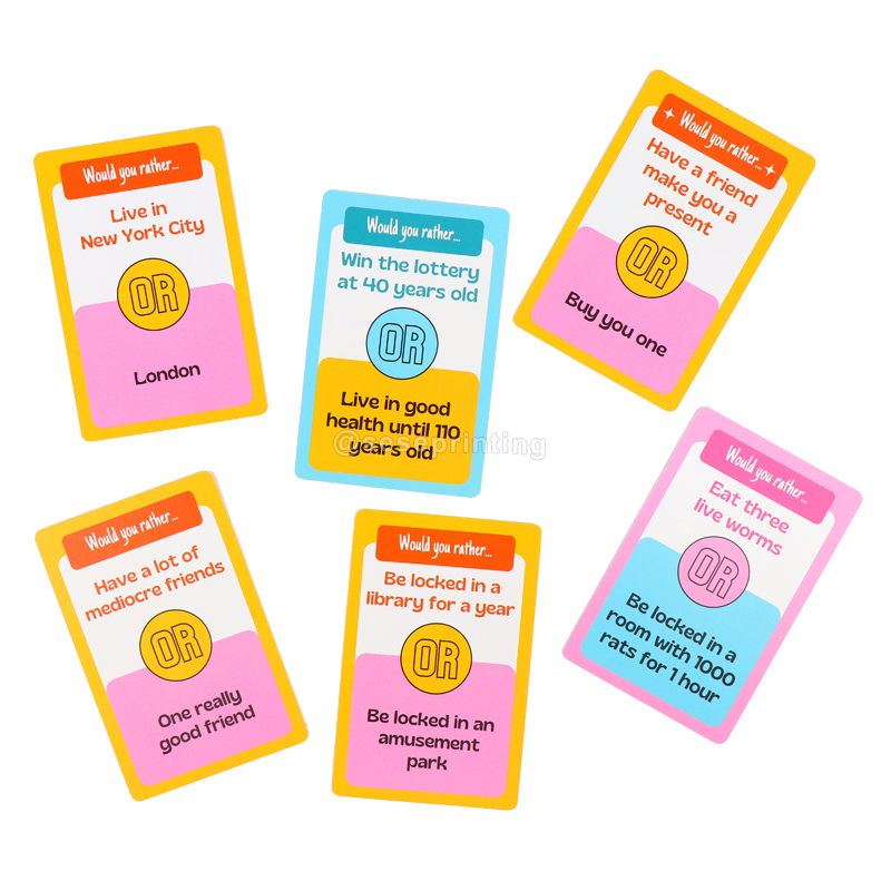 Custom Printed Paper Flash Card Printing Memory Game Flashcards For Kids Educational 7