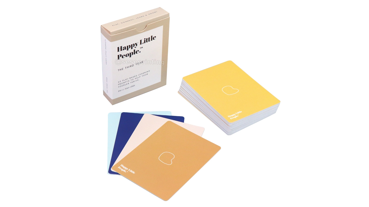 Custom Education Flash Card Print Double Sided Design Card Game 1