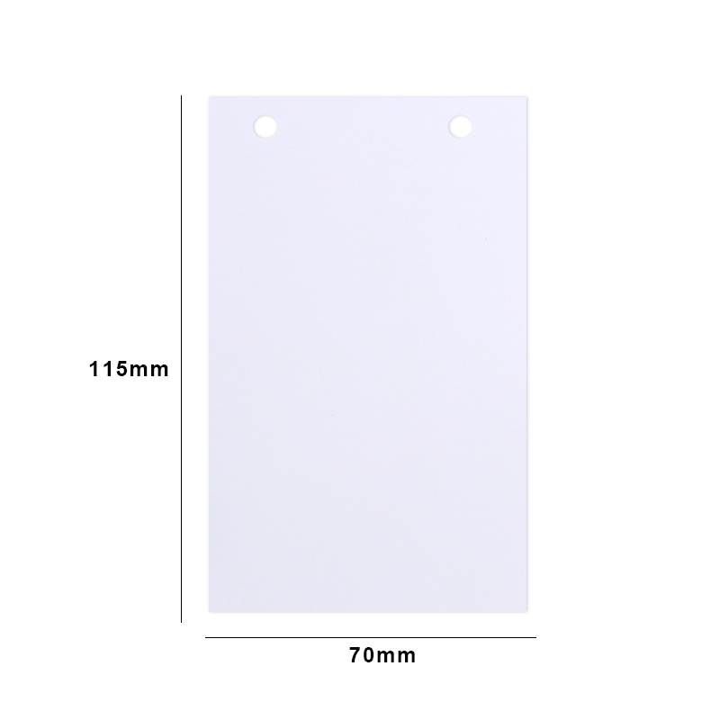 Blank Card Double-sided Available Printing Message Paper Card Gift Card with 2 Holes Drilled 7