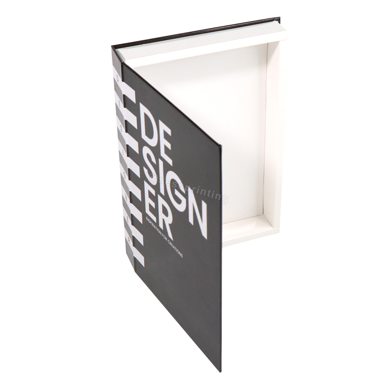 Custom Fashion Modern Book Shaped Box Decor Book Hardcover Hollow Decorative Book 7