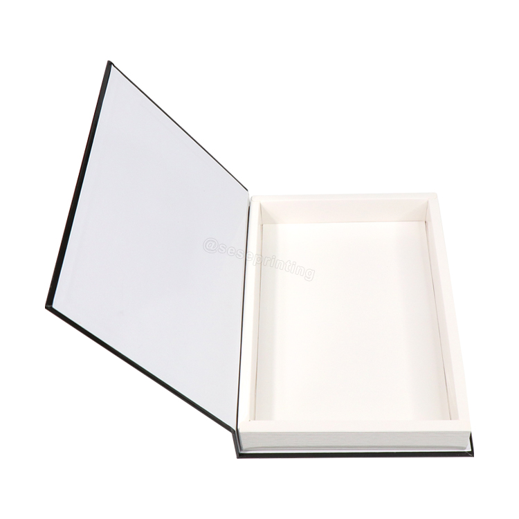 Custom Fashion Modern Book Shaped Box Decor Book Hardcover Hollow Decorative Book 8