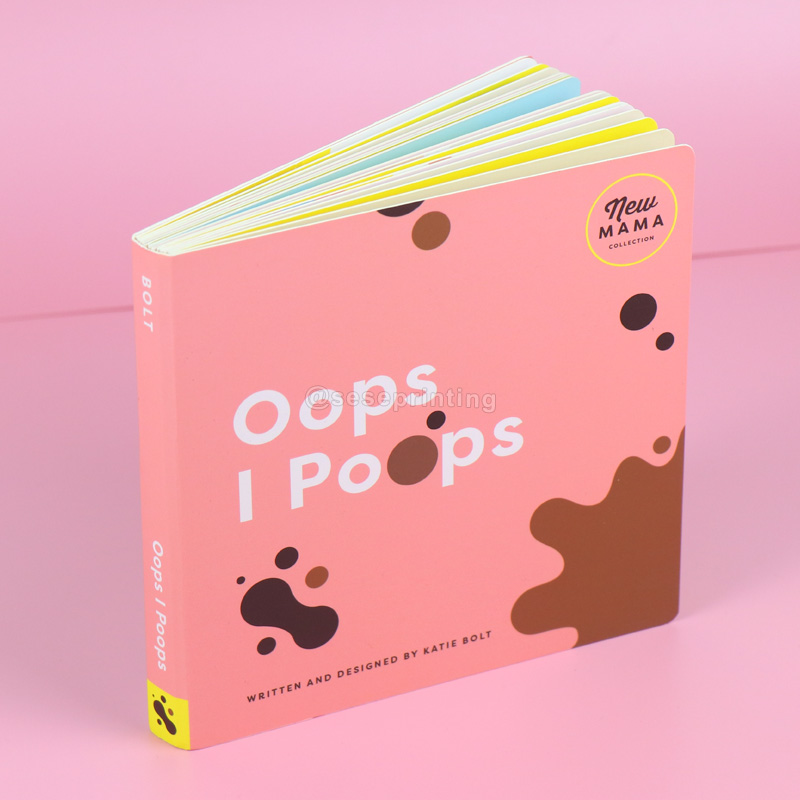 Customized Printing Cardboard Book Hardcover Coloring Board Book Printing for Kids 6