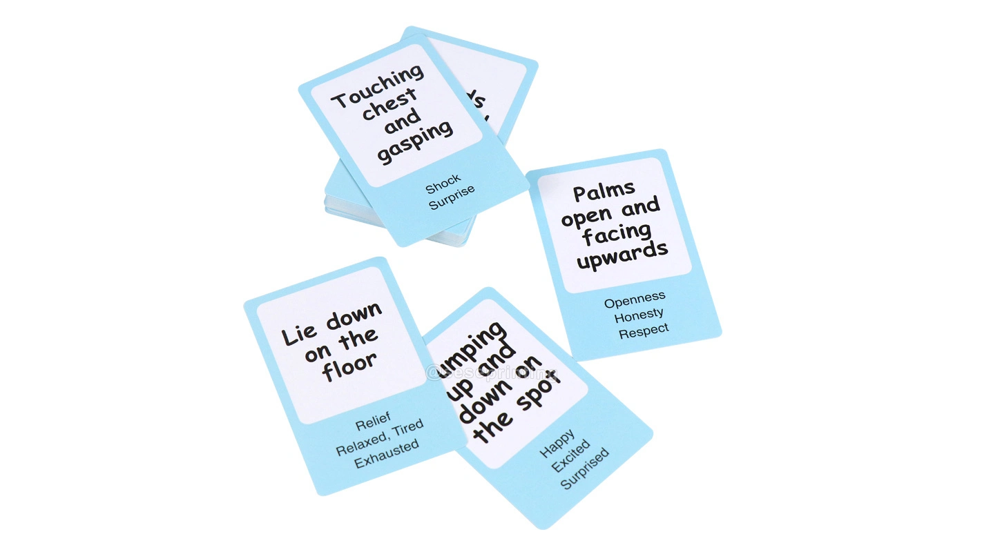 Print Paper Cards Game Customized Kids Educational Flashcards 1