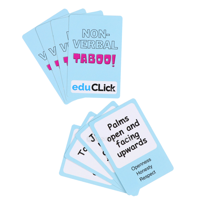 Print Paper Cards Game Customized Kids Educational Flashcards 8