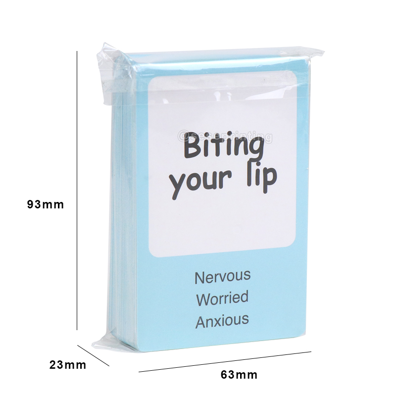 Print Paper Cards Game Customized Kids Educational Flashcards 6