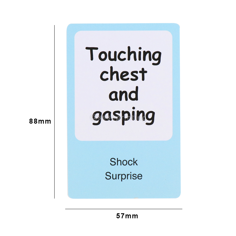 Print Paper Cards Game Customized Kids Educational Flashcards 7