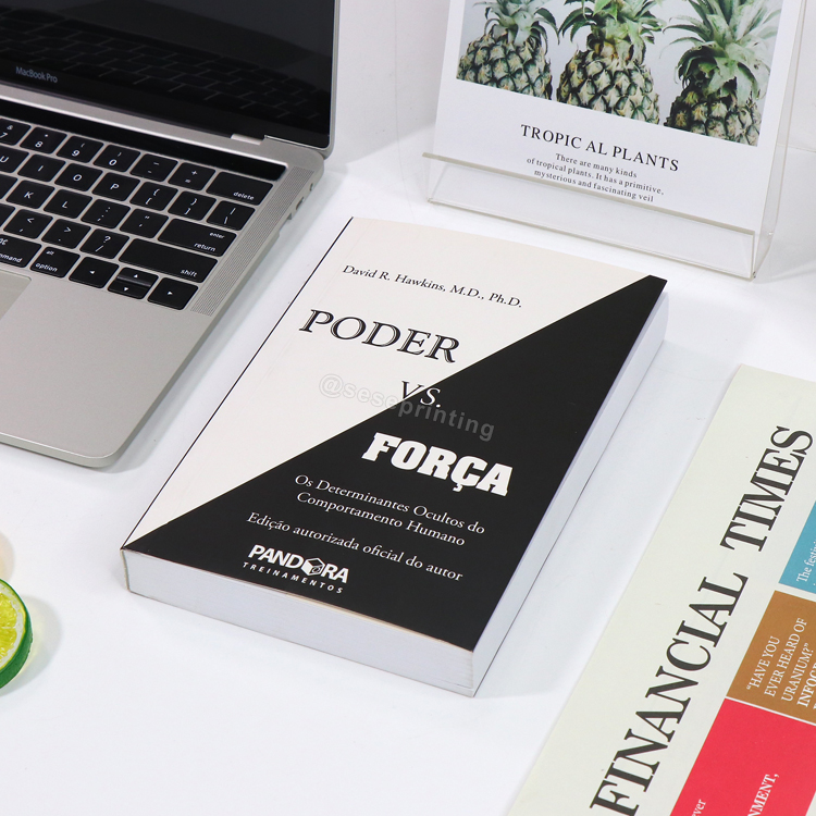 Personal Self Publishing Book Printing Black and White Printing Novel Softcover Paperback Book Printing 7